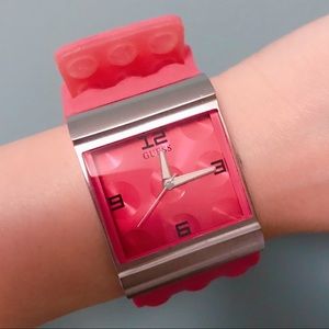 GUESS Pink Jelly Watch